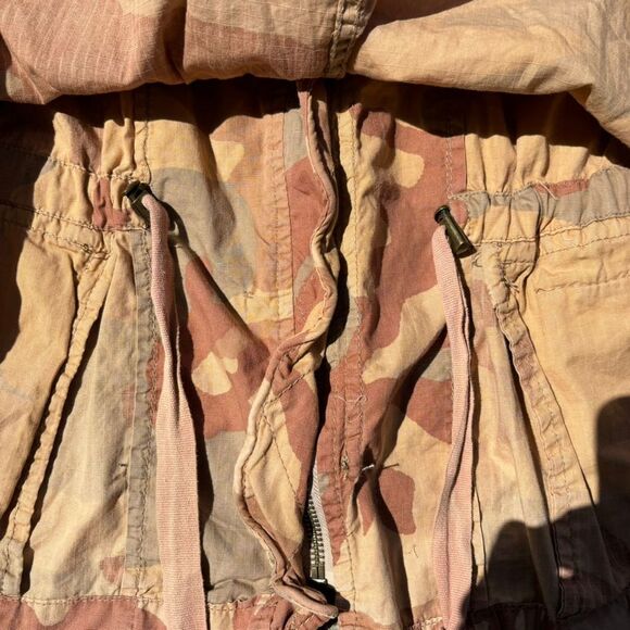 Free People S Camo Military Jacket Lead The Way Utility - Picture 6 of 8